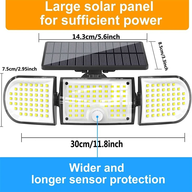 160LED Outdoor Solar Wall Light best