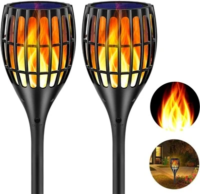 Waterproof Solar Flickering Flames Torch Lights